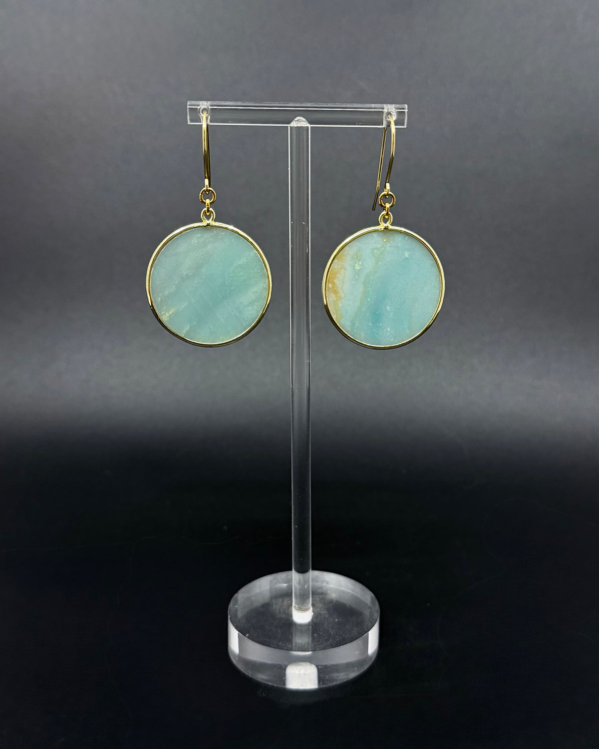 Nebulae Trace Earrings - Amazonite