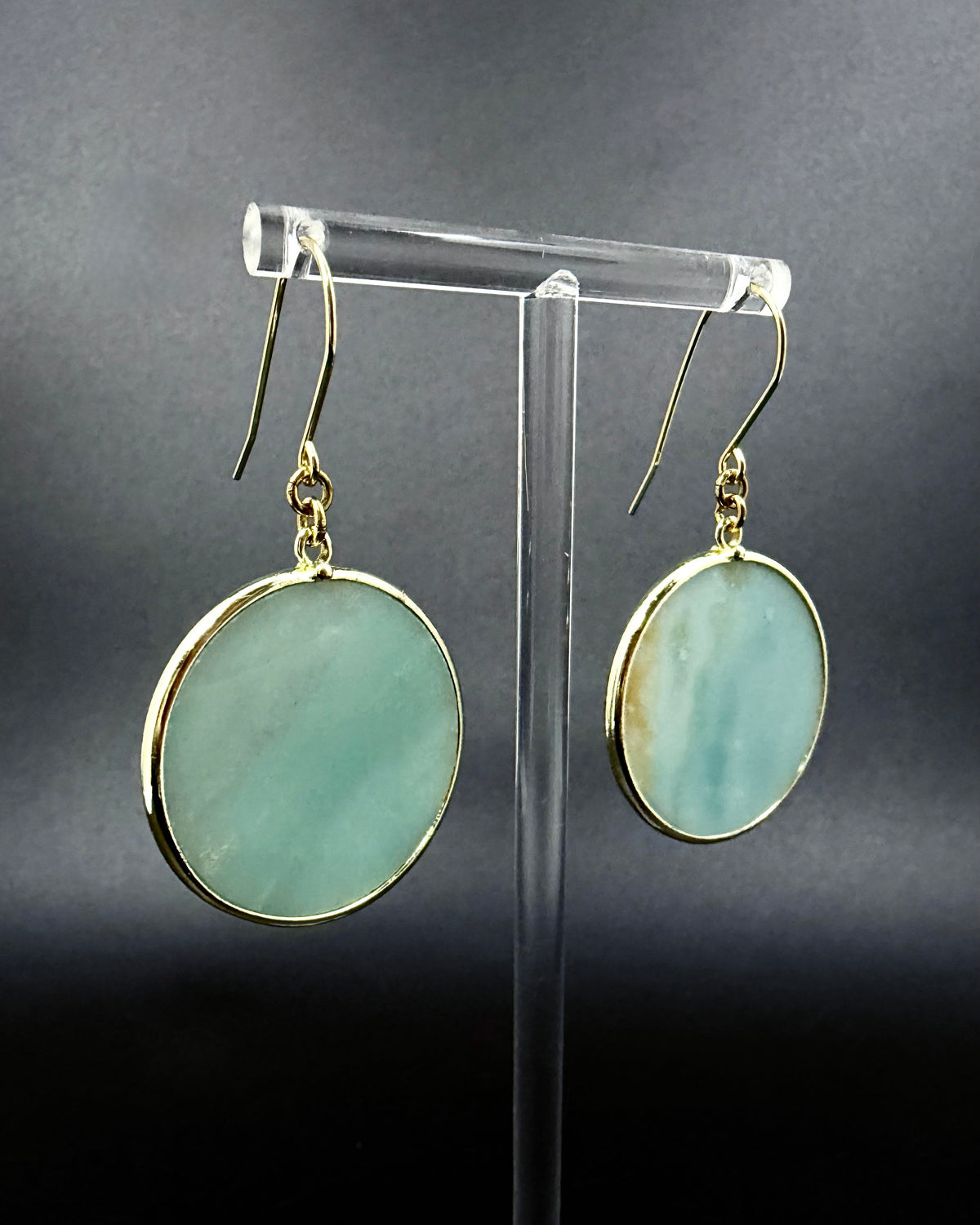Nebulae Trace Earrings - Amazonite
