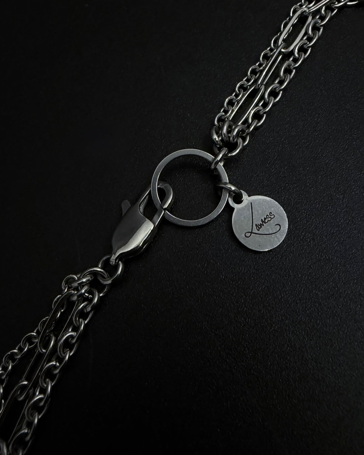 Eos Threshold Triple Layered Necklace with Crystal, Sun and Moon charms