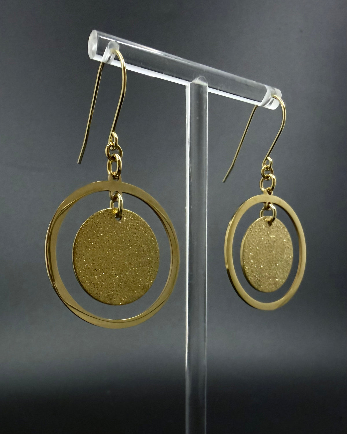 Cassini Halo Earrings - 30mm Gold