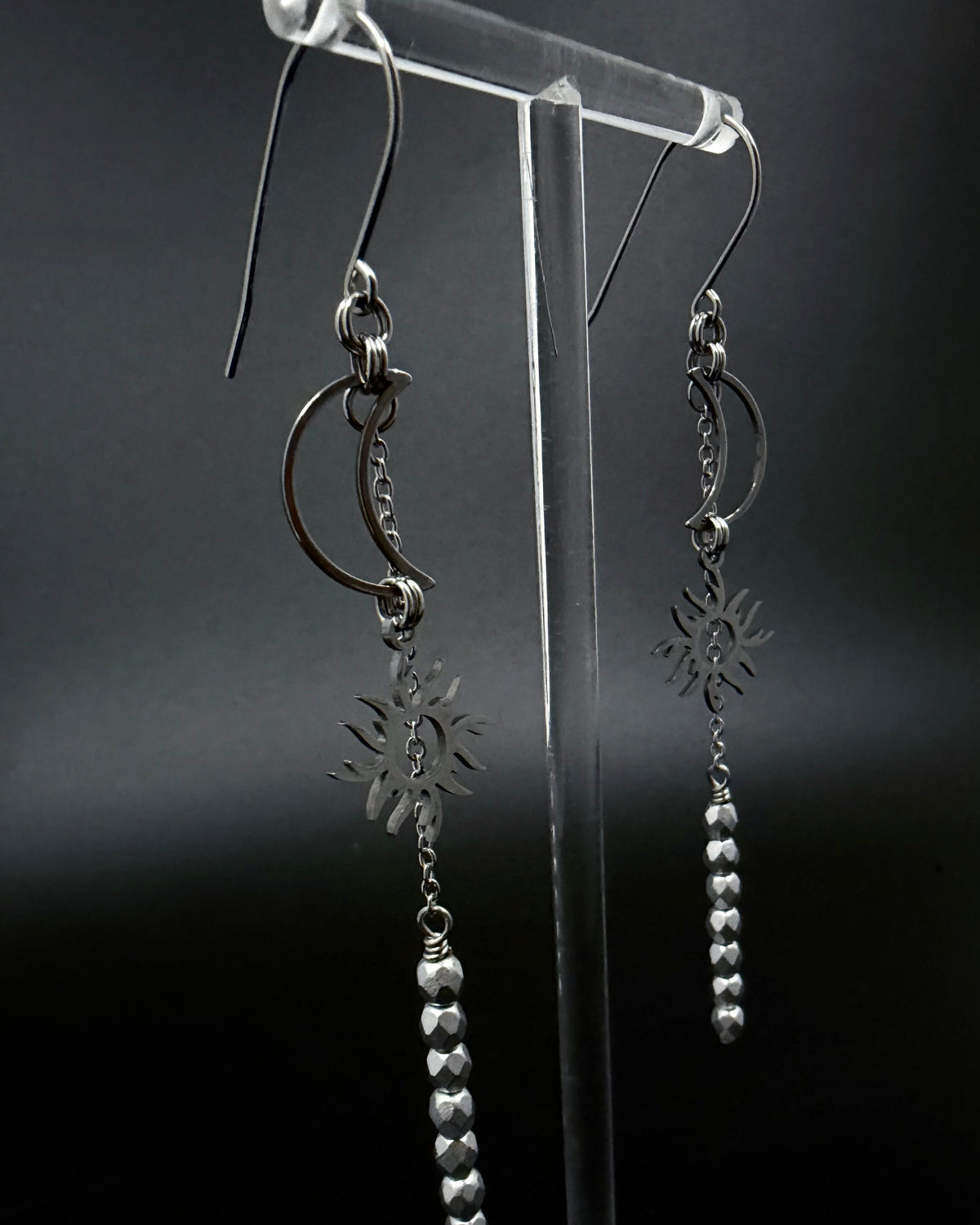 Eos Threshold Earrings - Silver 8.5cm