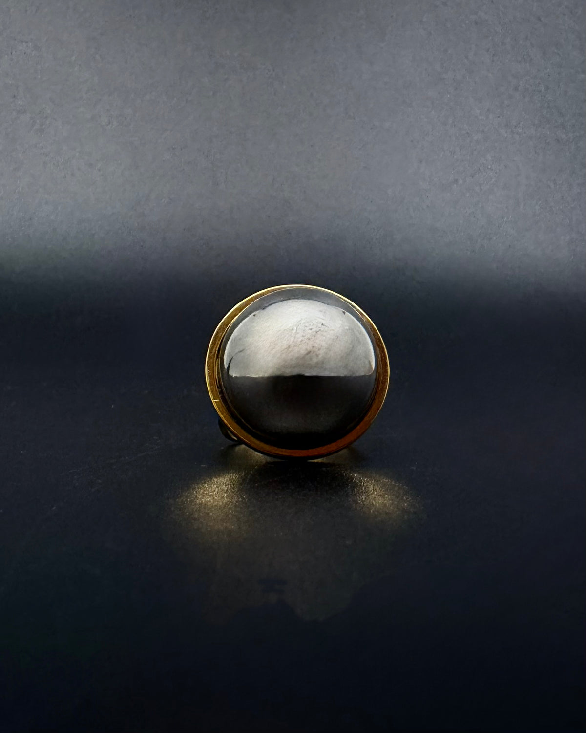 Cassini Halo Adjustable Ring - Gold / Silver 20mm