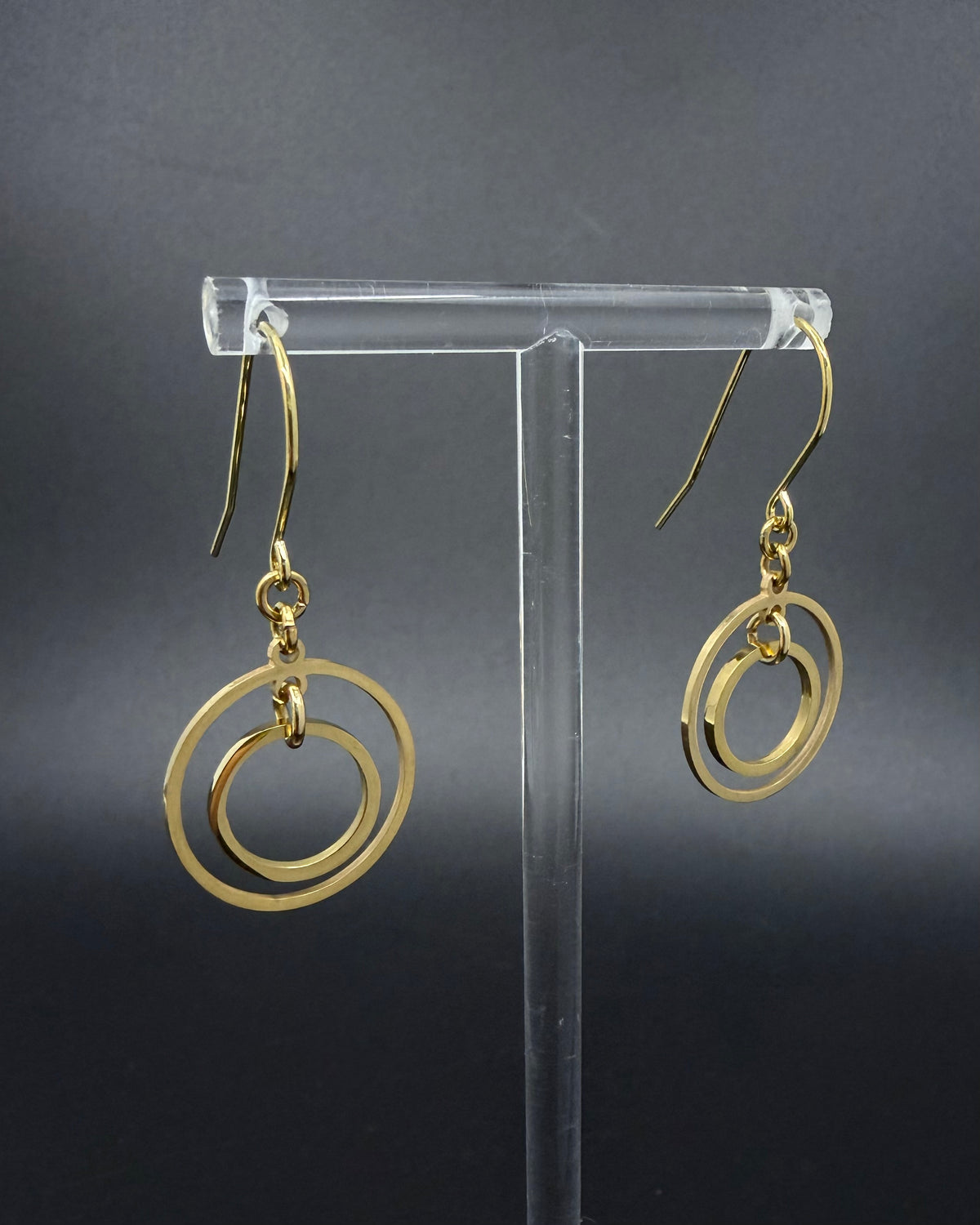 Cassini Align Earrings - 20mm Gold