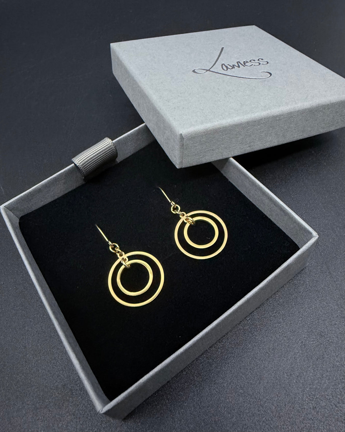Cassini Align Earrings - 20mm Gold