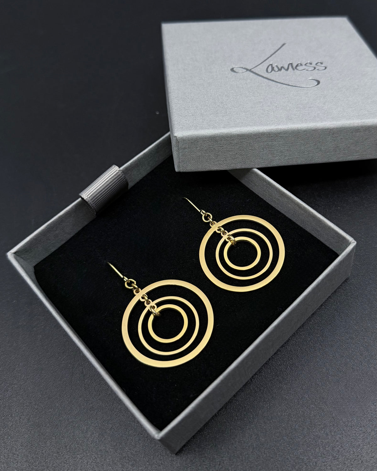 Cassini Align Earrings - Gold 30mm