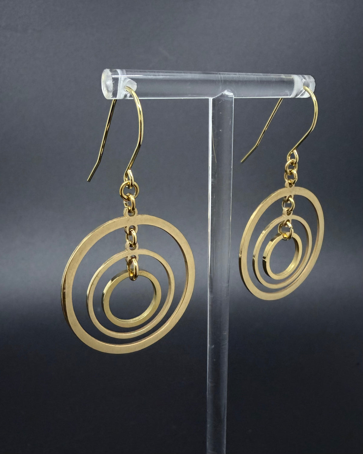 Cassini Align Earrings - Gold 30mm