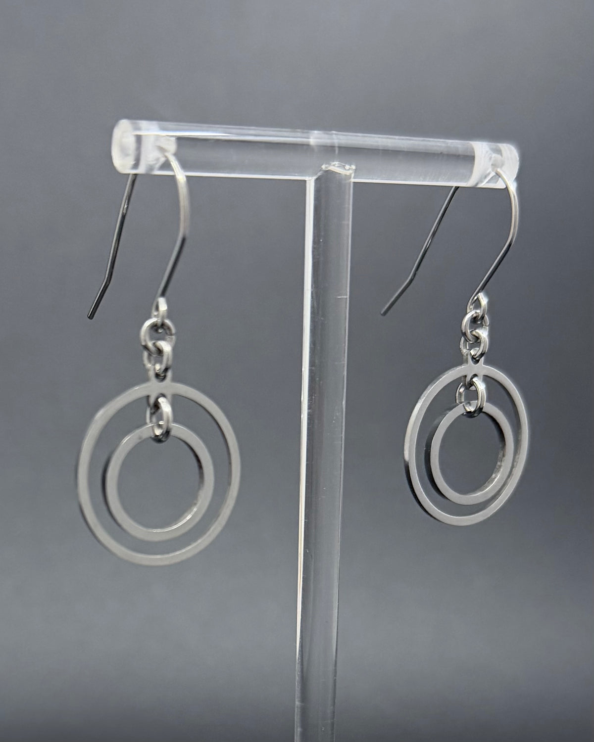 Cassini Align Earrings - 20mm Silver
