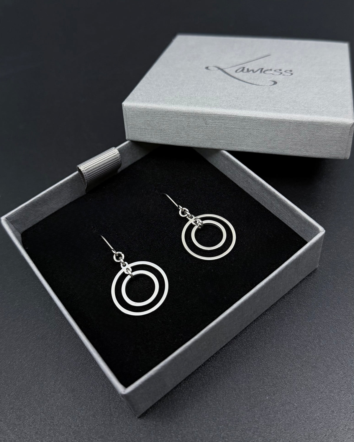 Cassini Align Earrings - 20mm Silver