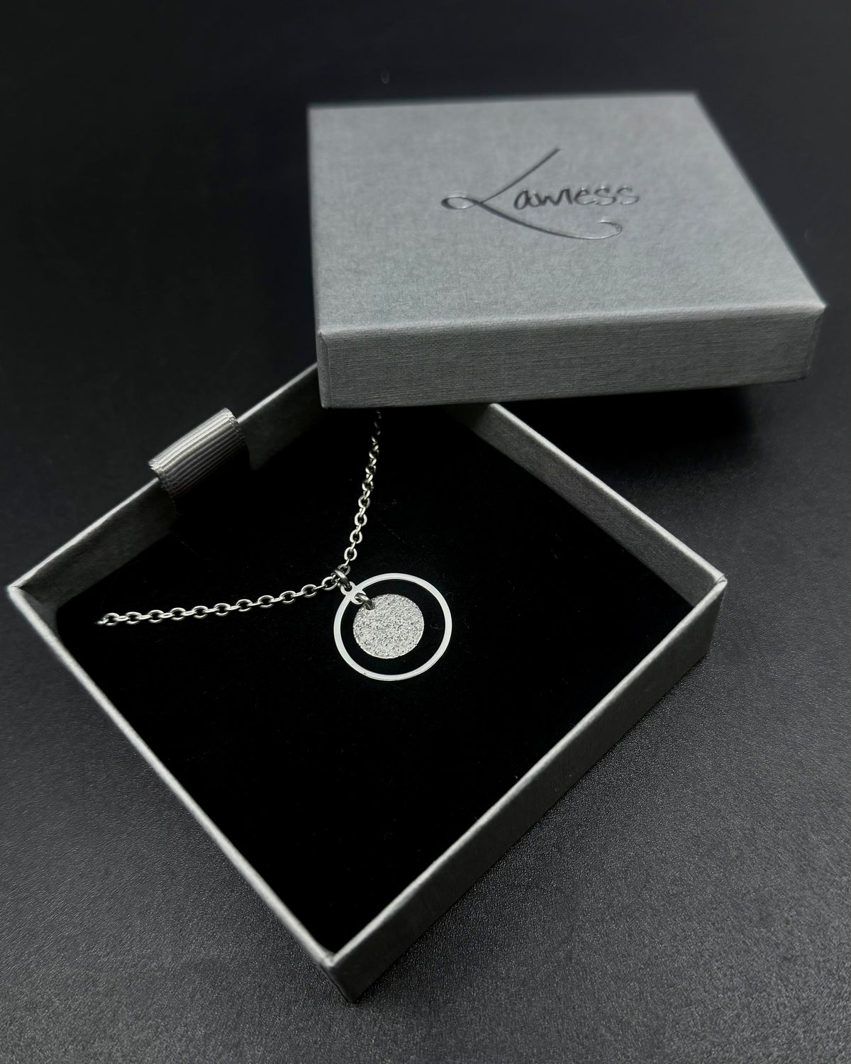 Cassini Halo Necklace - 20mm Silver